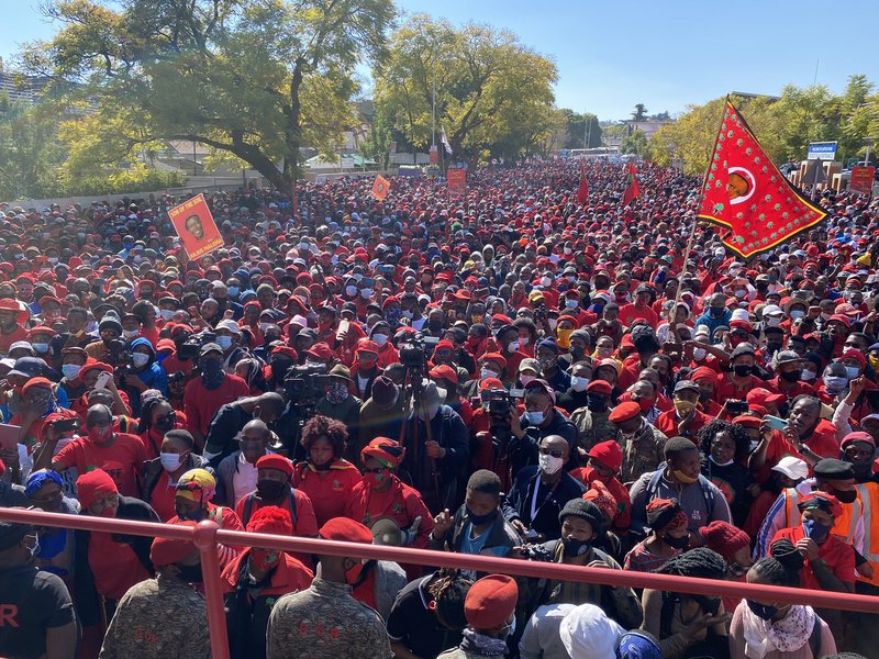 EFF vaccine march to Sahpra in Tshwane June 2021