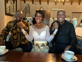 Jacob Zuma, Duduzile Zuma-Sambudla and Julius Malema