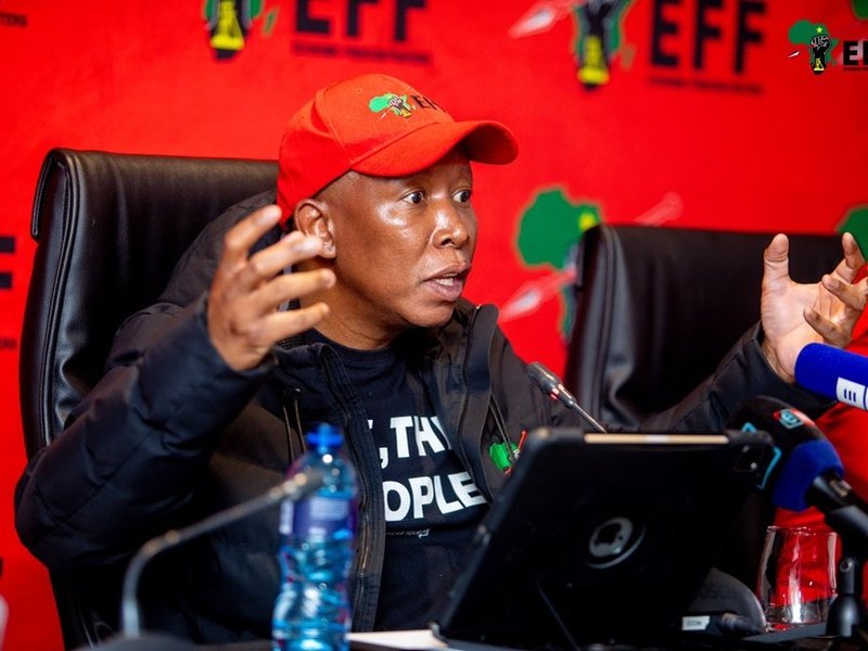EFF leader Julius Malema western cape presser