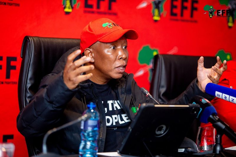 EFF leader Julius Malema western cape presser