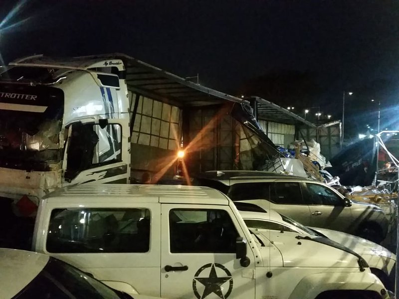 Truck crash mall in kzn