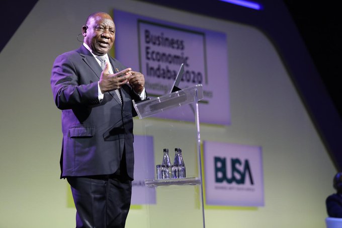 Business economic Indaba Cyril Ramaphosa