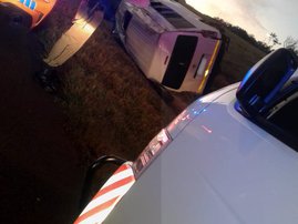 Taxi rollover in Soweto 15 injured driver arrested