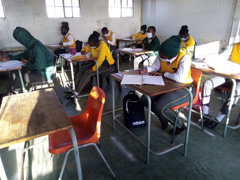 matric pupils in class schools reopening