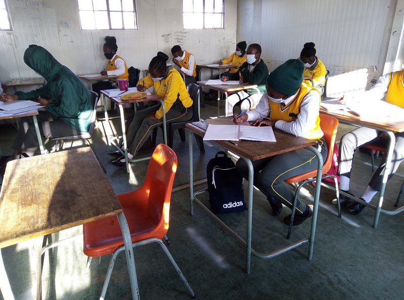 matric pupils in class schools reopening