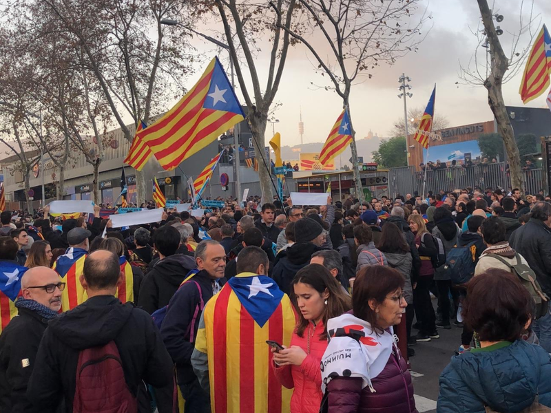 El Classico protests