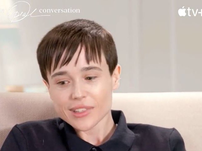 Elliot Page during 'The Oprah Conversation' interview