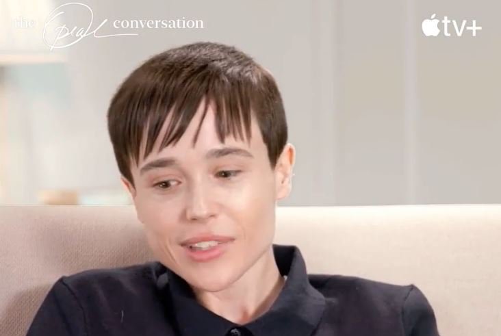 Elliot Page during 'The Oprah Conversation' interview