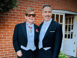 Elton John and his husband David Furnish