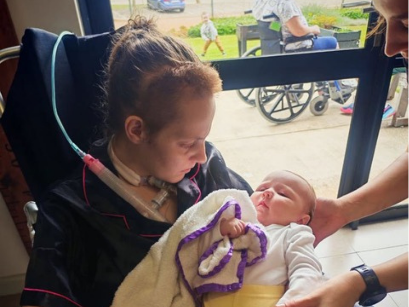Elzani McCormick with baby