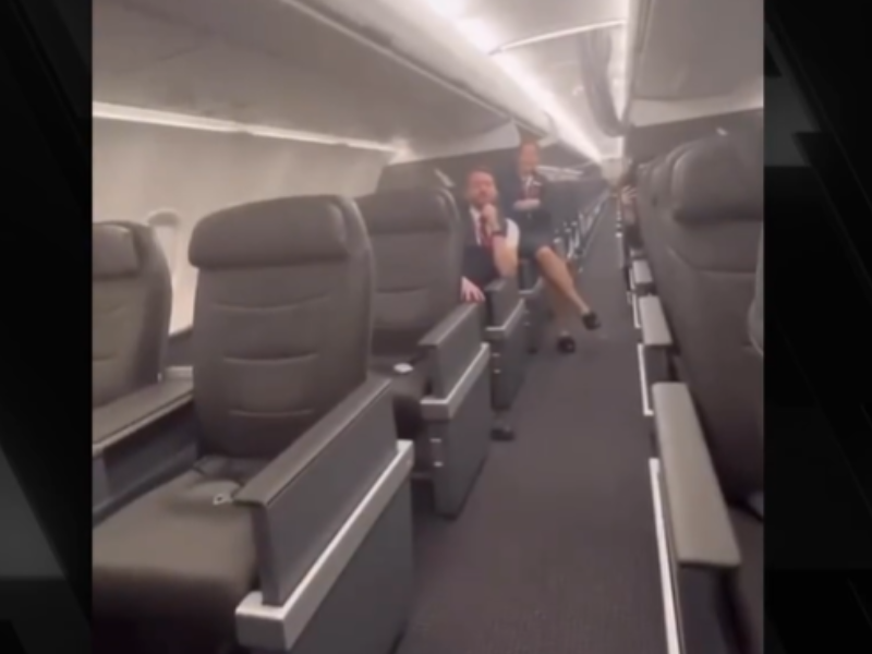 Empty seats on an aircraft