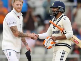 England captain Ben Stokes and India's Ravindra Jadeja