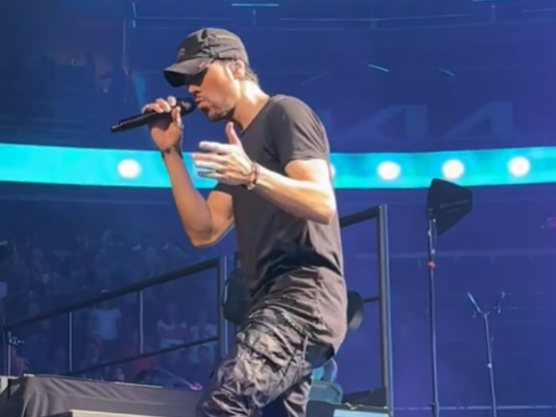 Enrique Iglesias at concert in Orlando, USA