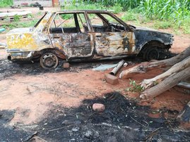 torched car in Limpopo