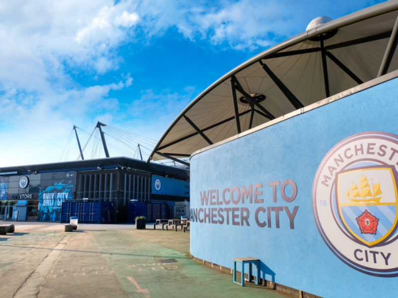 Etihad stadium in Manchester United Kingdom