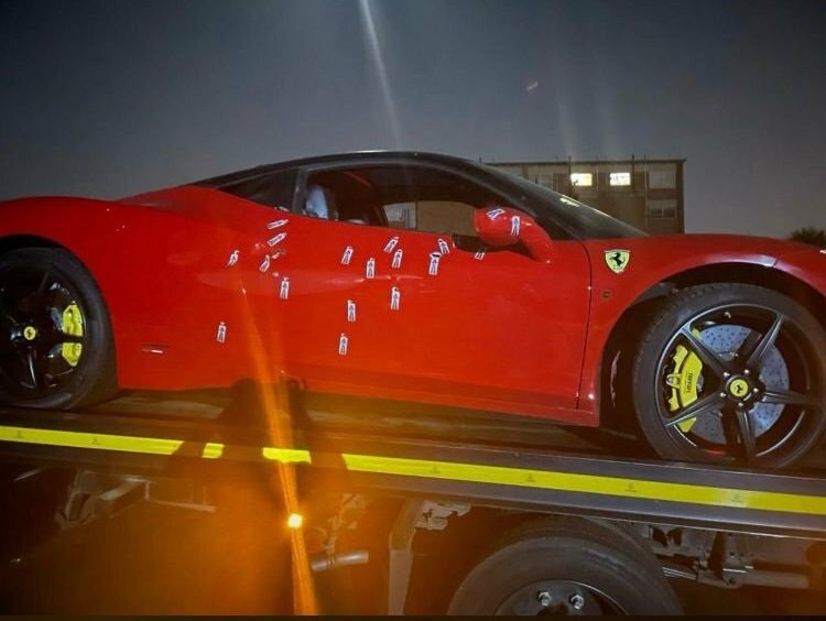Woman, 21, and man, 41, shot dead in Ferrari