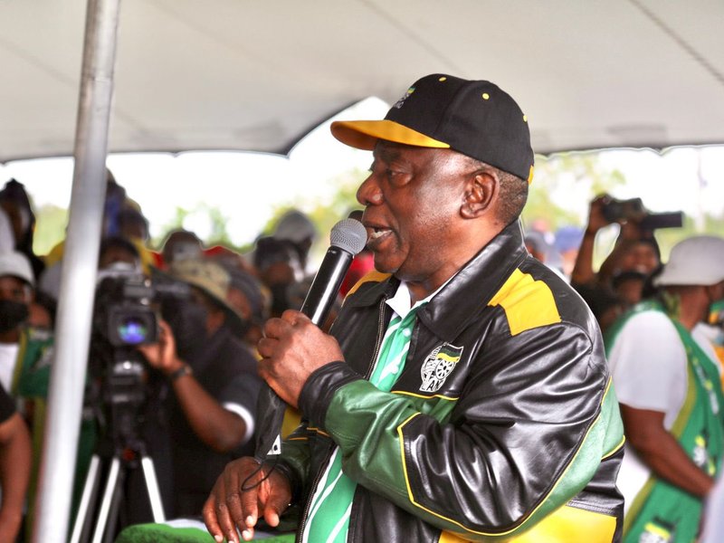 President Cyril Ramaphosa ANC campaign trial in Potchefstroom