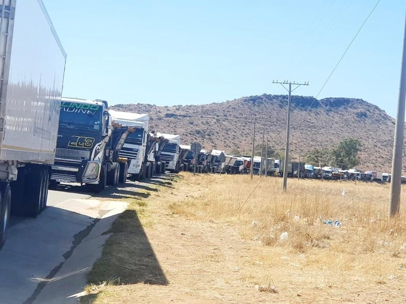 Scores of trucks stuck on N10 in Eastern Cape amid protest