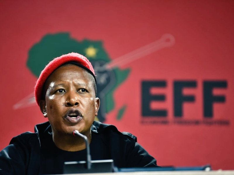 Economic Freedom Fighters (EFF) leader Julius Malema  25 nov