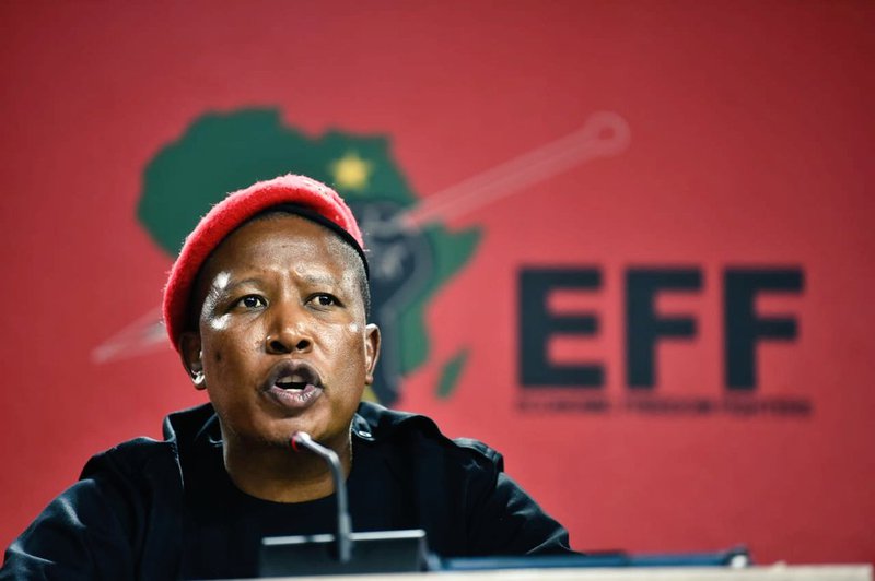 Economic Freedom Fighters (EFF) leader Julius Malema  25 nov