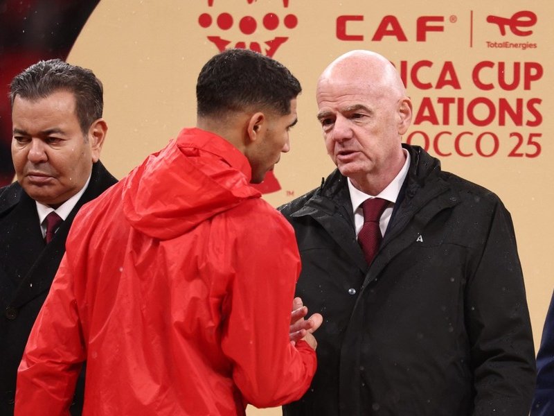 FIFA President Gianni Infantino at Africa Cup of Nations 2026