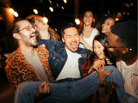 FRIENDS AT A PARTY