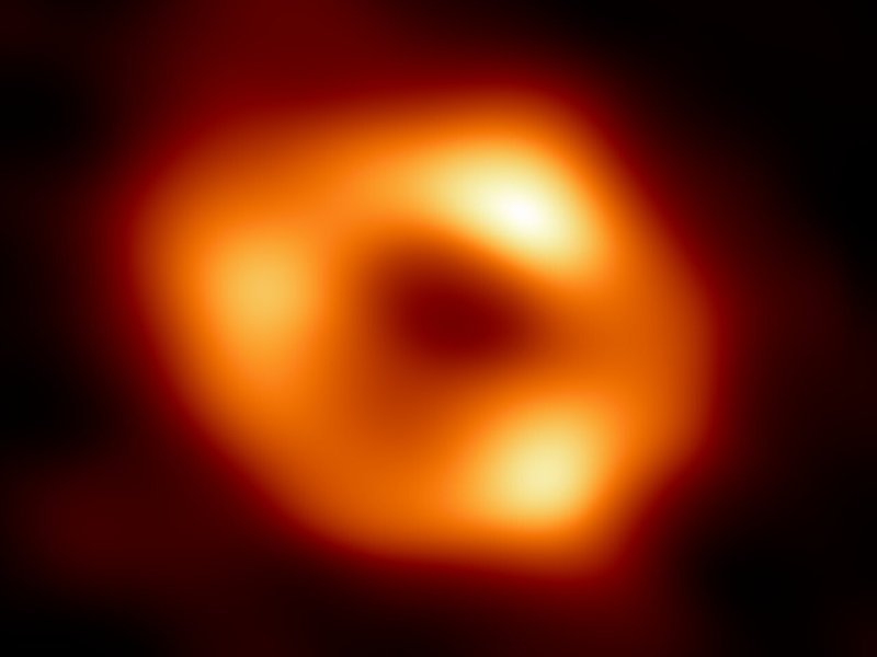 Astronomers reveal first image of black hole at Milky Way's centre