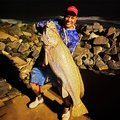 Fabian Govender is the star of Blue Lagoon with massive Kob caught off the Point