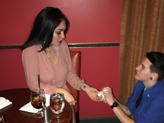 fake proposal best friends dessert