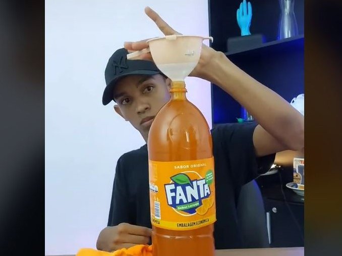 Fanta cooldrink turned into jelly has gone viral.
