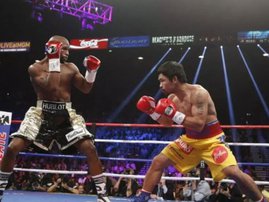 Floyd Mayweather beat Manny Pacquiao