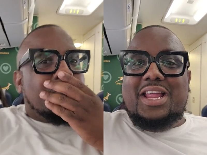 Man on plane screenshot collage