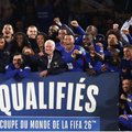 France players and coaches celebrating
