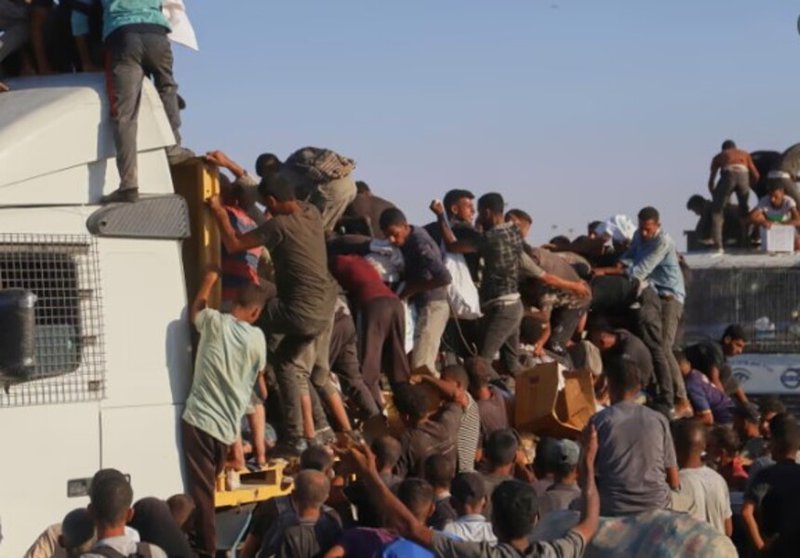 Gaza aid truck