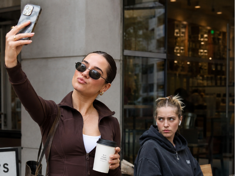 GEN Z JUDGING MILLENNIAL TAKING A SELFIE