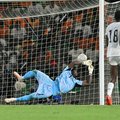 Ghana concedes a goal during Africa Cup of Nations qualifying