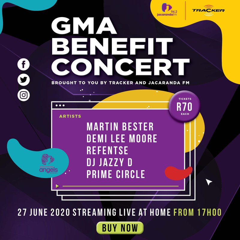 GMA Benefit Concert brought to you by Jacaranda FM and Tracker