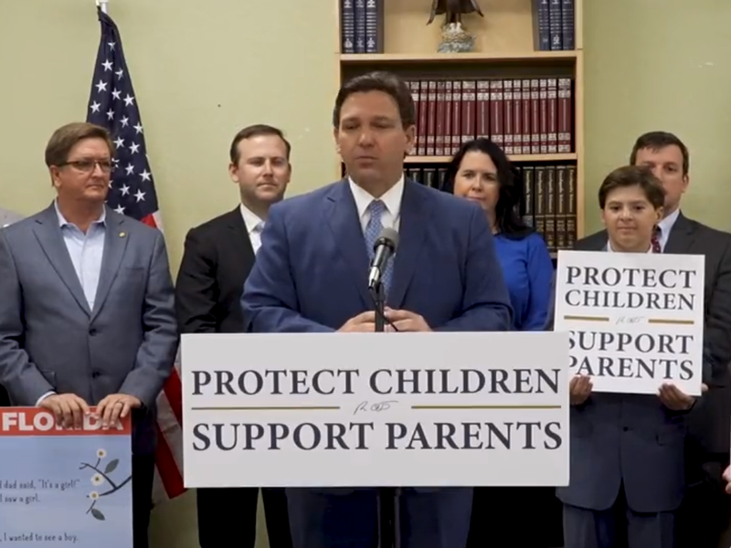 Florida governor signs controversial 'Don't Say Gay' schools bill into law