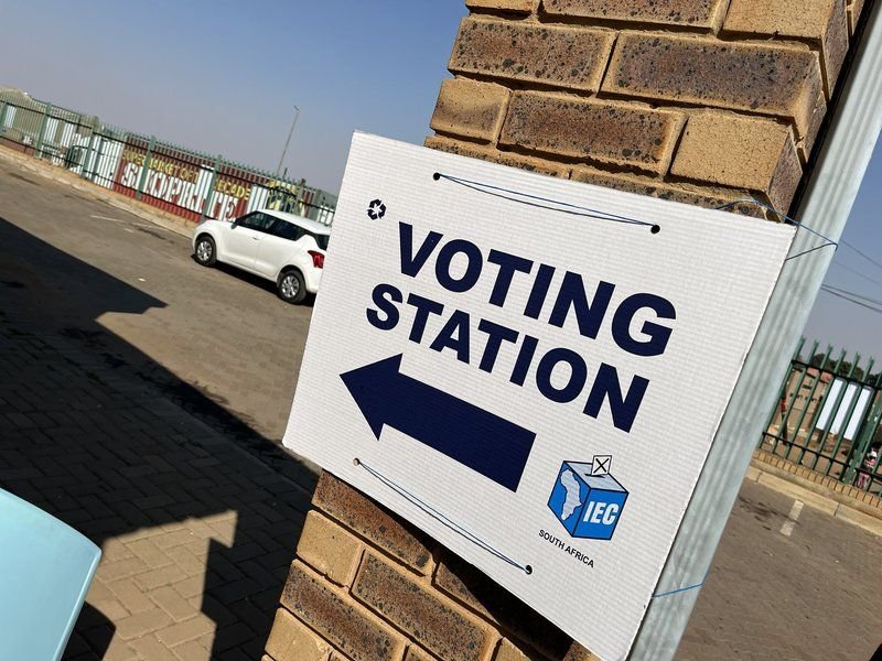 voting station sign