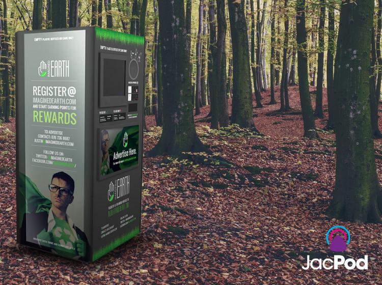 Imagined Earth reverse vending machine