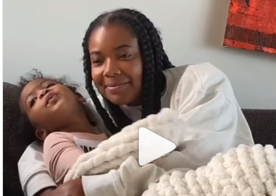 Watch Gabrielle Union S Daughter Kaavia Strikes Again