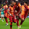 Galatasaray players celebrating win