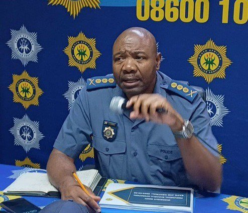 Gauteng Police Commissioner Tommy Mthombeni