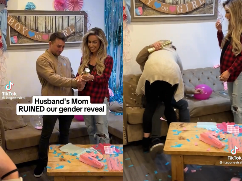 Gender reveal gone wrong