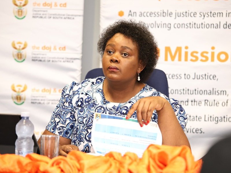 Minister of Justice and Constitutional Development Mmamoloko Kubayi