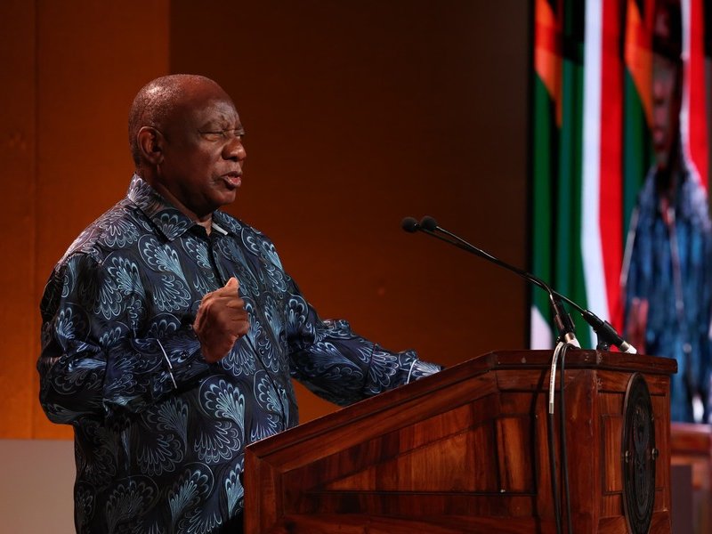 President Cyril Ramaphosa speaking at the Bana Pele 2030 Early Childhood Development(ECD) Roadmap Leadership Summit