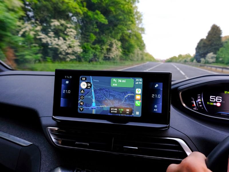 Google maps on car