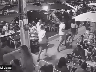 WATCH: A group of cross fitters cause panic and fear at restaurant