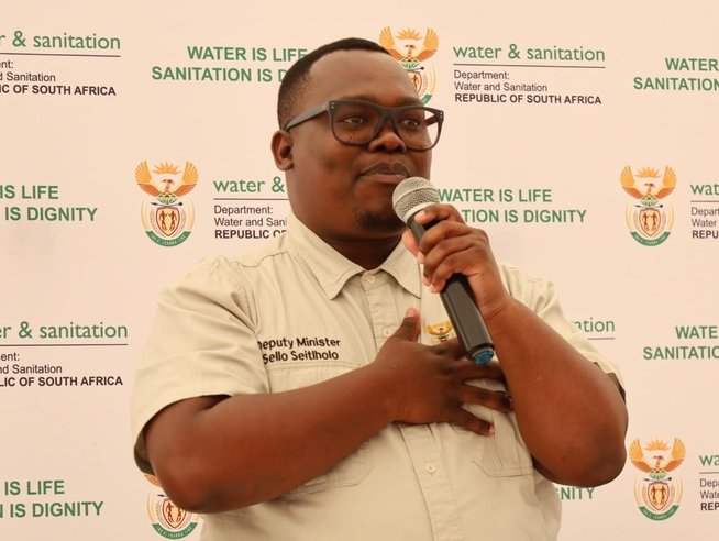 Deputy Minister of Water and Sanitation Sello Seitlholo