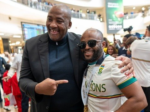 Gayton Mckenzie and Temba Bavuma